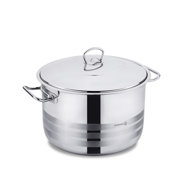 قابلمه 28*17 سانتیمتر 10.0 لیتر استیل براق مگا کرکماز 1942