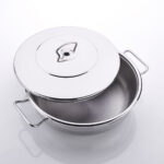 قابلمه کوتاه 45*20.0 سانتیمتر 30.0 لیتر استیل براق مگا کرکماز 1949