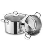 سرویس بخارپز 20*12.0 سانتیمتر 3.8 لیتر استیل براق پرلا کرکماز 1521