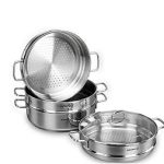 سرویس سبزیجات پز 28*8.3 سانتیمتر 5.1 لیتر استیل براق پرلا کرکماز 1524