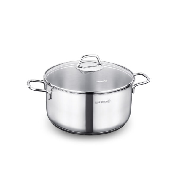 قابلمه 14*7.0 سانتیمتر 1.0 لیتر استیل براق پرلا کرکماز 1652