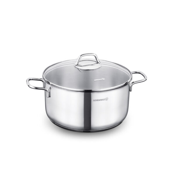 قابلمه 16*9.0 سانتیمتر 1.8 لیتر استیل براق پرلا کرکماز 1653