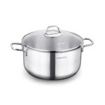 قابلمه 22*11.0 سانتیمتر 4.0 لیتر استیل براق پرلا کرکماز 1656