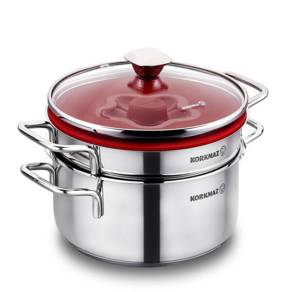 درب سیلیکونی وکیوم قابلمه 19 سانتیمتر کرکماز 589