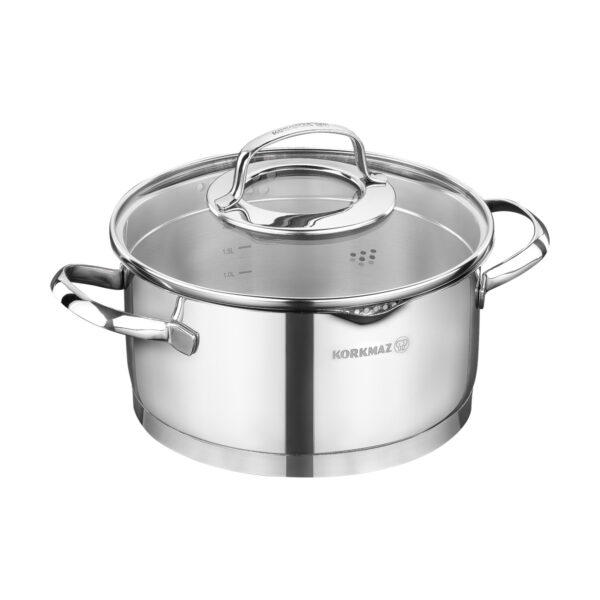 قابلمه 24*12.0 سانتیمتر 5.5 لیتر استیل مات استیما کرکماز 1992