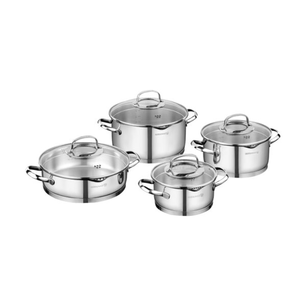 سرویس قابلمه 8 پارچه استیل مات استیما کرکماز 1999 | لوازم خانگی ایران