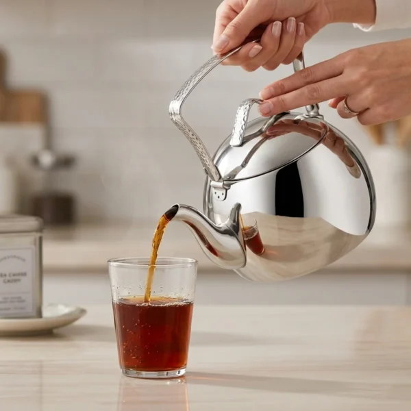 قوری 1.1 لیتر استیل براق تامبیک کرکماز 092 | لوازم خانگی ایران