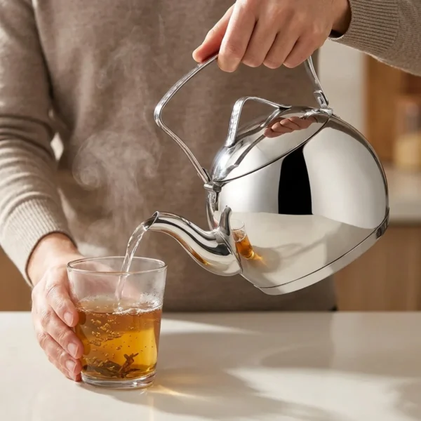 کتری 2.0 لیتر استیل براق تامبیک کرکماز 093 | لوازم خانگی ایران