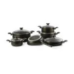 سرویس قابلمه گرانیت 11 پارچه مشکی یورک ریوالد 650100-01 | لوازم خانگی ایران