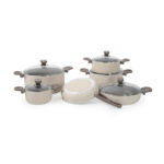 سرویس قابلمه گرانیت 11 پارچه کرم یورک ریوالد 650100-03