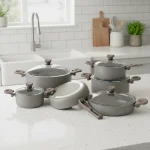 سرویس قابلمه 11 پارچه گرانیت بژ یورک ریوالد 6501111-0106 | لوازم خانگی ایران