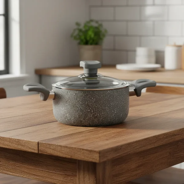 قابلمه نچسب 18*9 سانتی متر 2.3 لیتر طوسی یورک ریوالد 6503118-0114 | لوازم خانگی ایران