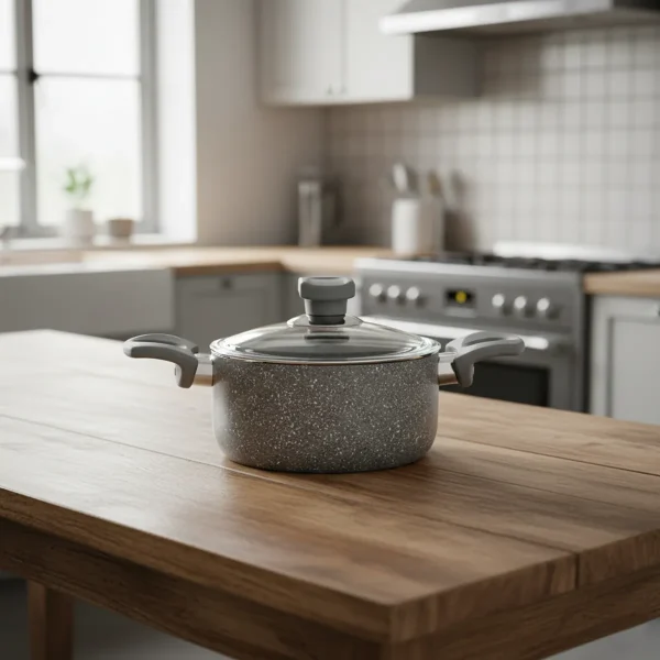 قابلمه نچسب 20*9.5 سانتی متر 2.7 لیتر طوسی یورک ریوالد 6503120-0114 | لوازم خانگی ایران