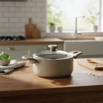 قابلمه نچسب 24*11.5 سانتی متر 4.8 لیتر بژ یورک ریوالد 6503124-0106 | لوازم خانگی ایران