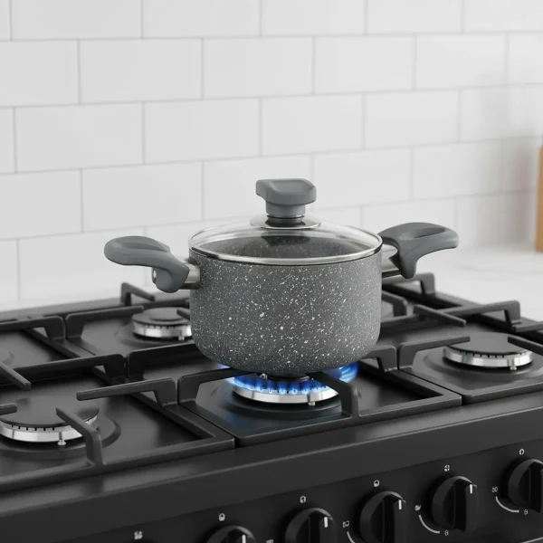 قابلمه نچسب 14*8 سانتی متر 1.1 لیتر طوسی یورک ریوالد 6503214-0114 | لوازم خانگی ایران