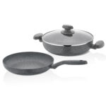 سرویس قابلمه نچسب 3 پارچه طوسی میا کرکماز 2613