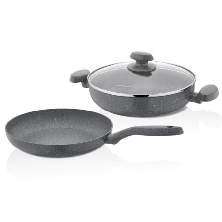 سرویس قابلمه نچسب 3 پارچه طوسی میا کرکماز 2613