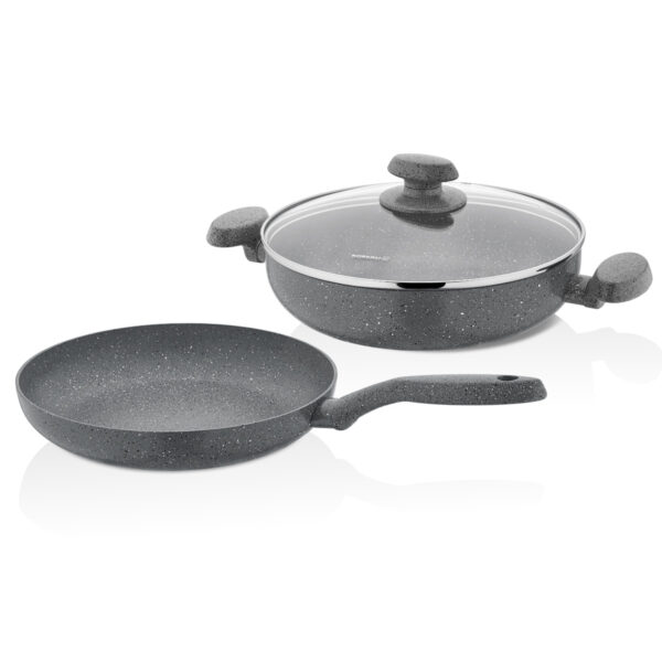 سرویس قابلمه نچسب 3 پارچه طوسی میا کرکماز 2613