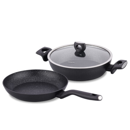 سرویس قابلمه نچسب 3 پارچه مشکی نورا کرکماز 2937