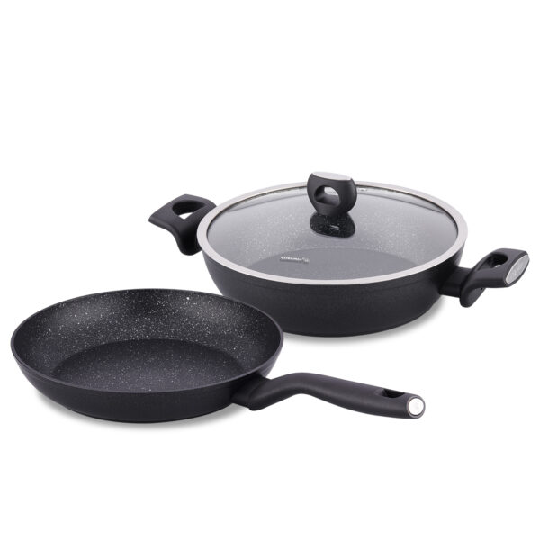 سرویس قابلمه نچسب 3 پارچه مشکی نورا کرکماز 2937