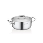 قابلمه کوتاه 16*7.5 سانتیمتر 1.5 لیتر استیل مات پرولاین کرکماز 2736