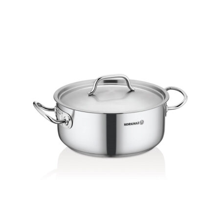 قابلمه کوتاه 18*8.0 سانتیمتر 1.9 لیتر استیل مات پرولاین کرکماز 2737