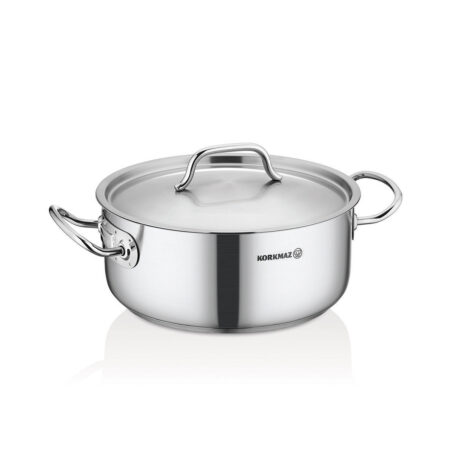 قابلمه کوتاه 24*10.0 سانتیمتر 4.5 لیتر استیل مات پرولاین کرکماز 2739