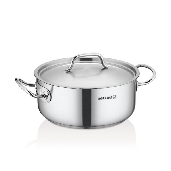 قابلمه کوتاه 28*12.0 سانتیمتر 7.3 لیتر استیل مات پرولاین کرکماز 2740