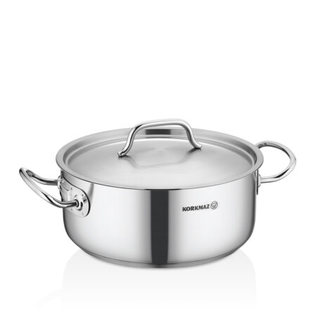 قابلمه کوتاه 36*10.0 سانتیمتر 12.0 لیتر استیل مات پرولاین کرکماز 2744