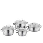 سرویس قابلمه 8 پارچه استیل استیلا کرکماز 1965 | لوازم خانگی ایران