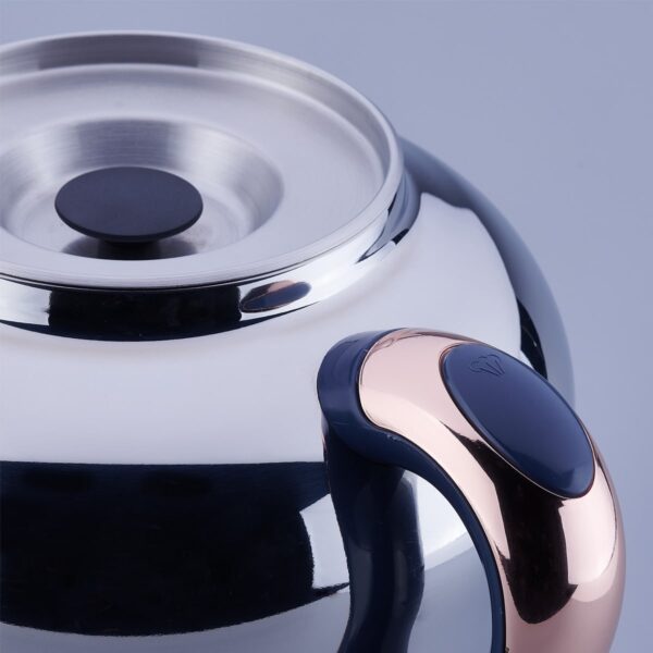 سماور برقی 2000 وات 1.1 + 3.5 لیتر استیل رزگلد هاندان کرکماز 843-01