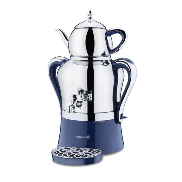 سماور برقی 2000 وات 1.1 + 3.5 لیتر استیل کروم هاندان کرکماز 843