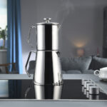 کتری و قوری 0.9 + 1.5 لیتر استیل براق آکوا کرکماز 225