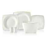 سرویس غذاخوری چینی 60 پارچه بون سلکشن کرکماز 8433