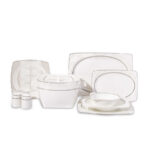 سرویس غذاخوری چینی 60 پارچه بون سلکشن کرکماز 8437