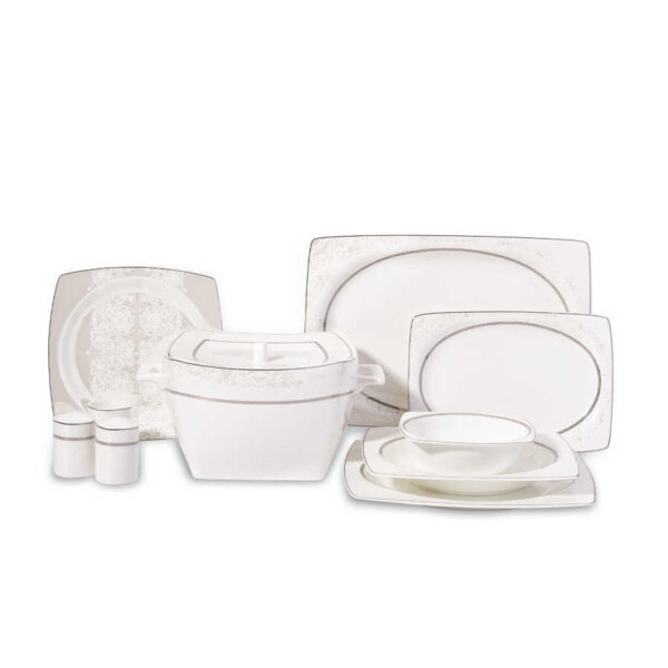 سرویس غذاخوری چینی 60 پارچه بون سلکشن کرکماز 8437