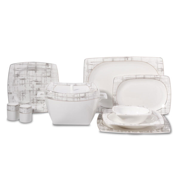 سرویس غذاخوری چینی 60 پارچه بون سلکشن کرکماز 8453