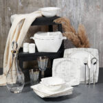 سرویس غذاخوری چینی 60 پارچه بون سلکشن کرکماز 8453