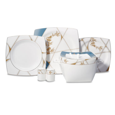 سرویس غذاخوری چینی 60 پارچه بون سلکشن کرکماز 8454