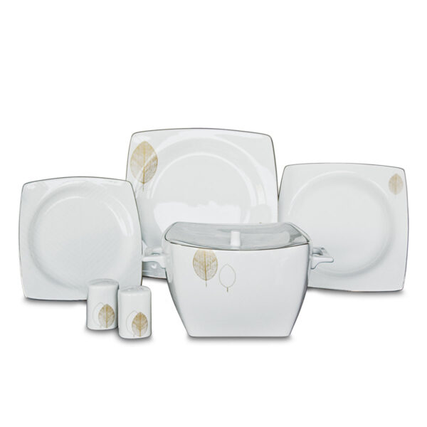 سرویس غذاخوری چینی 60 پارچه بون سلکشن کرکماز 8456