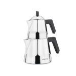 کتری و قوری 1.0 + 2.0 لیتر استیل براق دیا کرکماز 224 | لوازم خانگی ایران