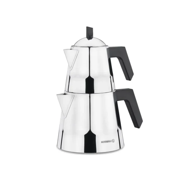 کتری و قوری 1.0 + 2.0 لیتر استیل براق دیا کرکماز 224 | لوازم خانگی ایران