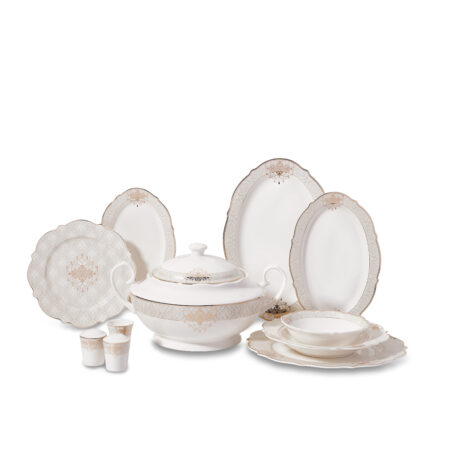 سرویس غذاخوری چینی 60 پارچه الیزا کرکماز 8239