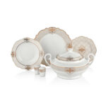 سرویس غذاخوری چینی 60 پارچه الیزا کرکماز 8239