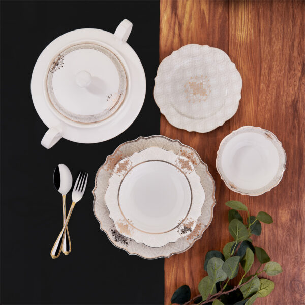 سرویس غذاخوری چینی 60 پارچه الیزا کرکماز 8239