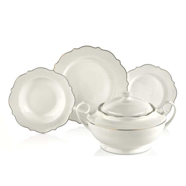 سرویس غذاخوری چینی 60 پارچه الیزا کرکماز 8241