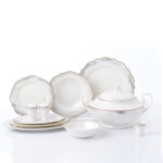 سرویس غذاخوری چینی 60 پارچه الیزا کرکماز 8244