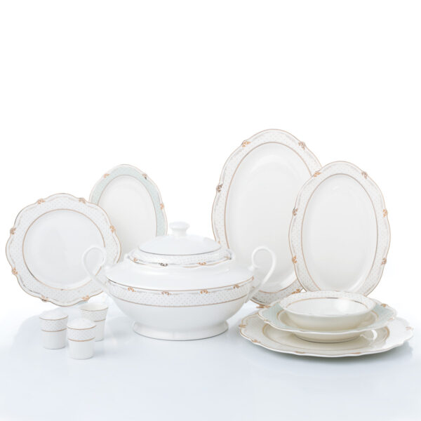 سرویس غذاخوری چینی 60 پارچه الیزا کرکماز 8246