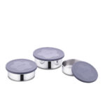 سرویس ظرف نگهدارنده 3 پارچه طوسی فرسکا کرکماز 5622