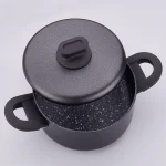 سرویس قابلمه 7 پارچه گرانیت مشکی لینا پلاس کرکماز 2888 | لوازم خانگی ایران